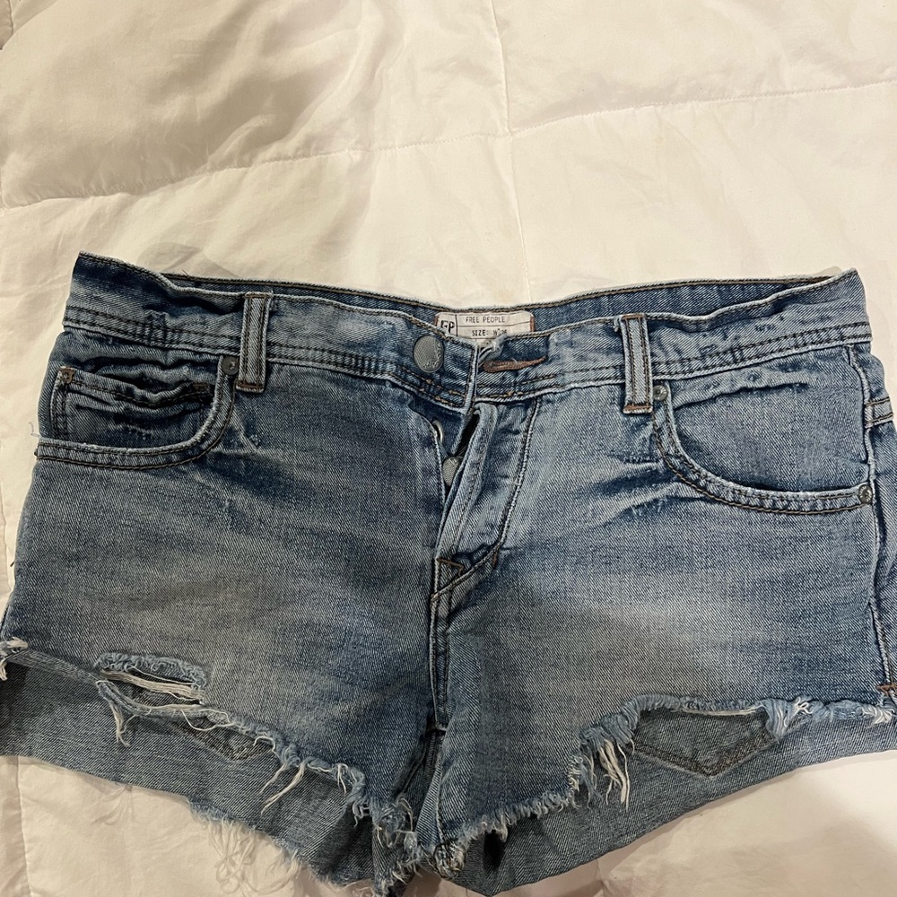 Free People denim shorts